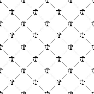 Vektör seamless modeli, inşaat vinç