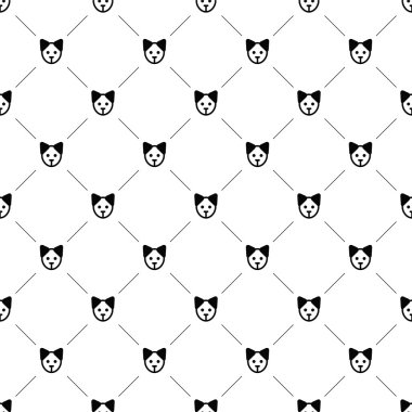 Dikişsiz desen, köpek vektör