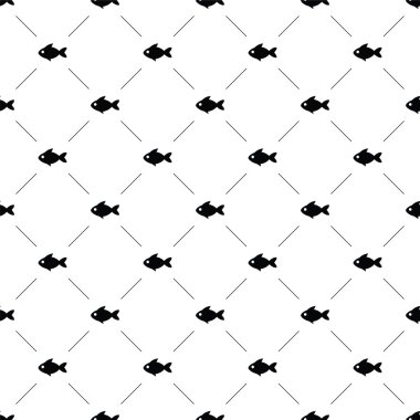 Vektör seamless modeli, Balık