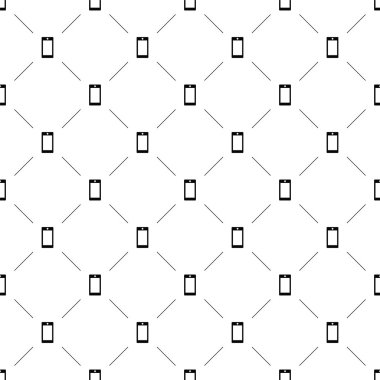 Vektör seamless modeli, akıllı telefon