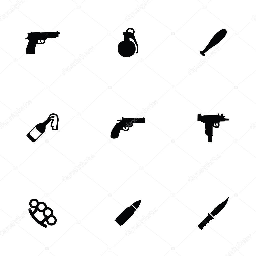 weapon icons set