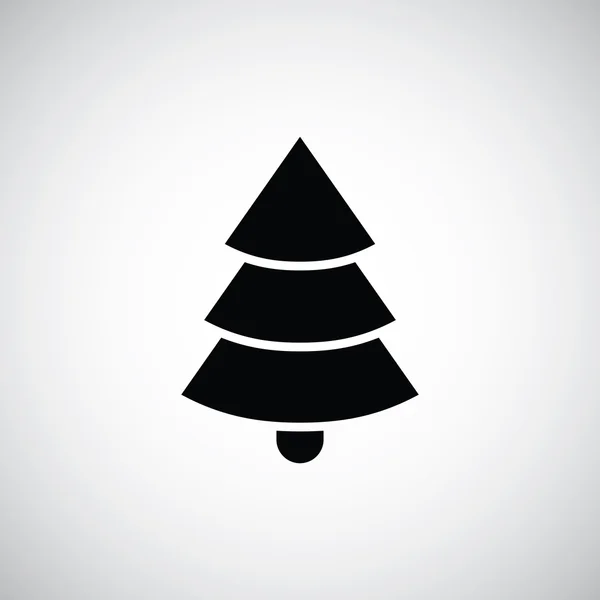 Kerstboom pictogram — Stockvector