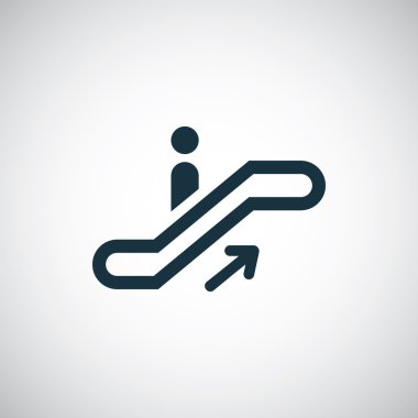 yürüyen merdiven yukarı simgesi