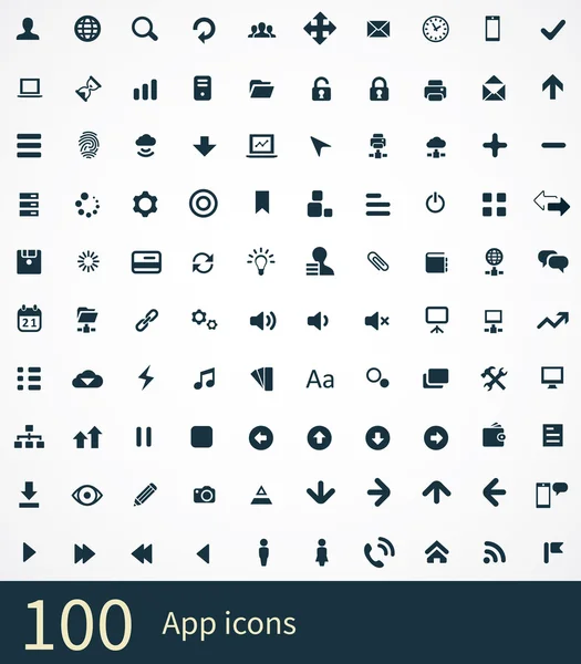100 app simgeleri