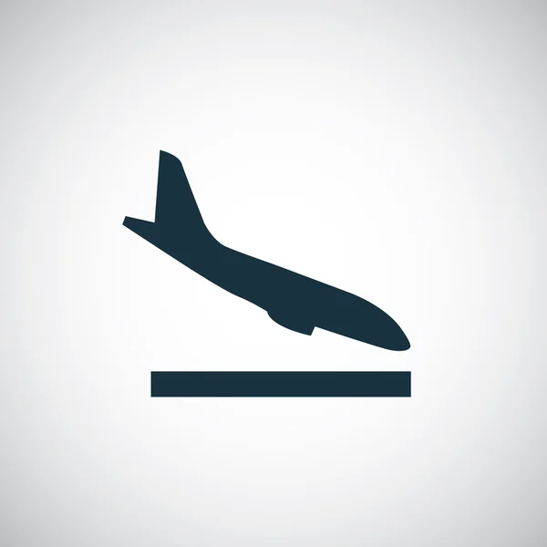 Ikona přistání letadla — Stockový vektor