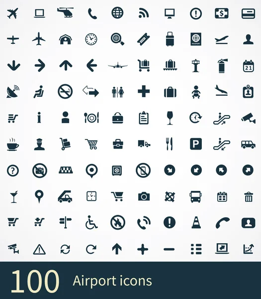 100 Havaalanı simgeler
