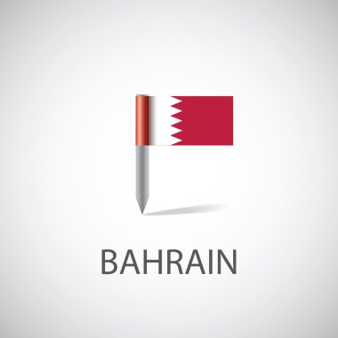 Bahreyn bayrağı pin