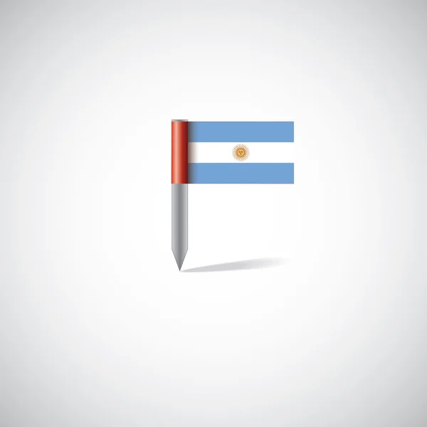 Pin bandera argentina — Archivo Imágenes Vectoriales