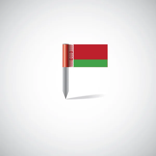 Vitrysslands flagga pi — Stock vektor