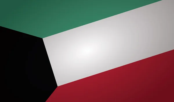 Bandera de Kuwait — Vector de stock