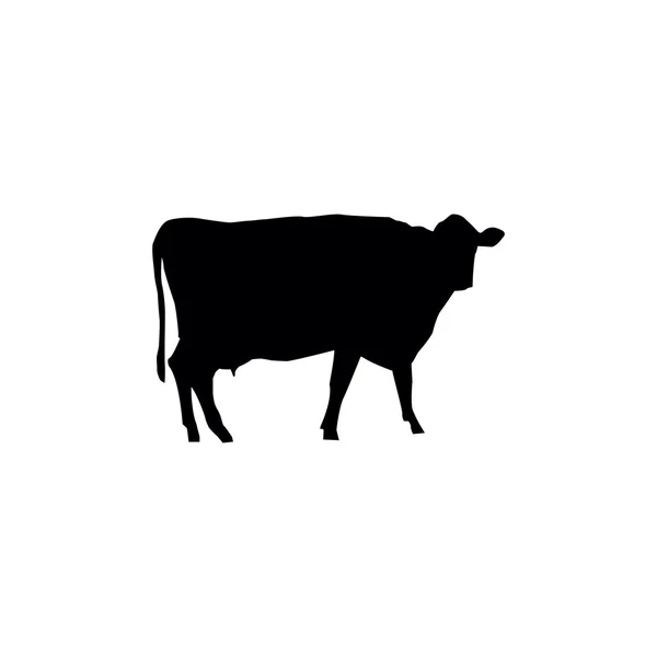 Silhouette de vaches — Image vectorielle