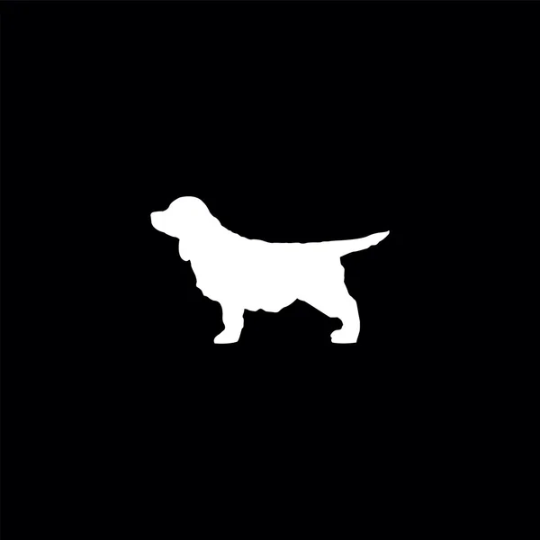 Dog silhouette symbol — Stock Vector