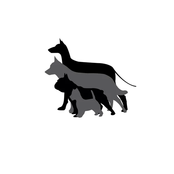 Dog silhouette symbol — Stock Vector