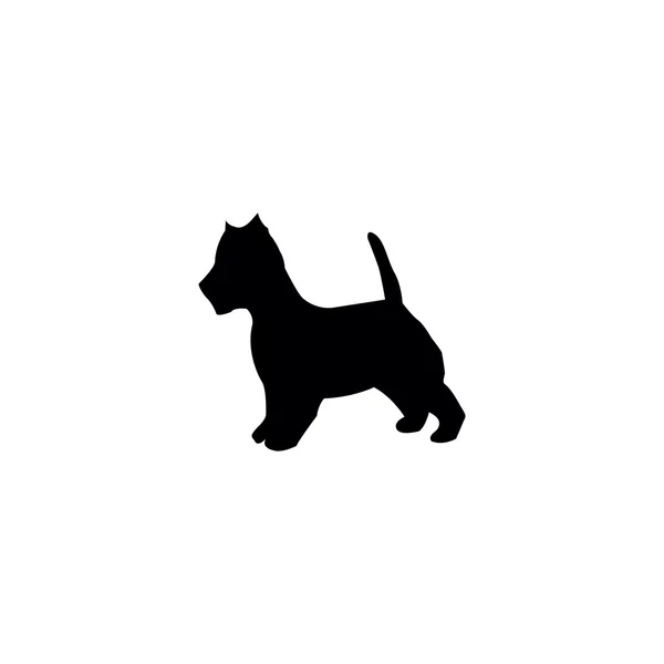 Symbol der Hundesilhouette — Stockvektor