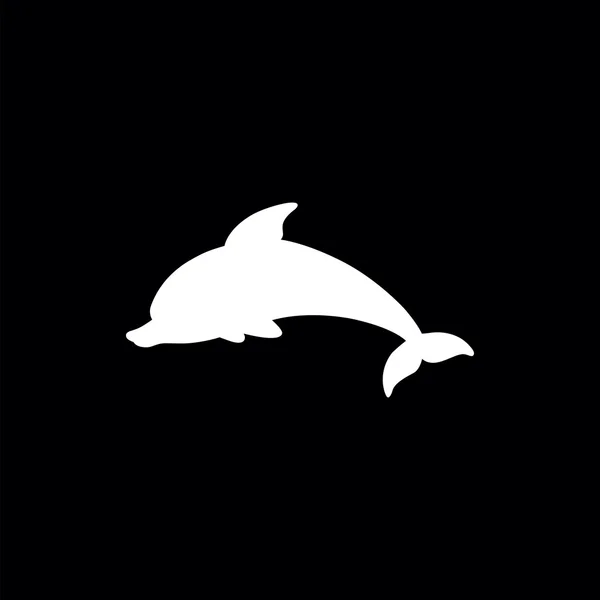 Dolphin pictogram springen — Stockvector