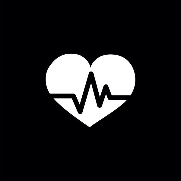 Kalp nabız simgesi — Stok Vektör