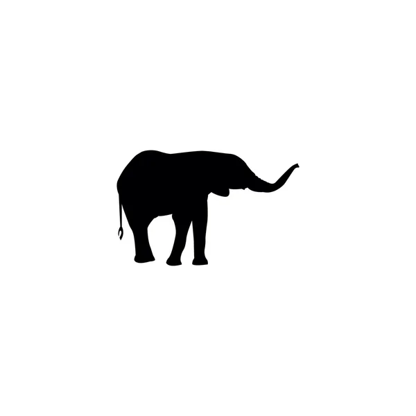 Olifant silhouet — Stockvector