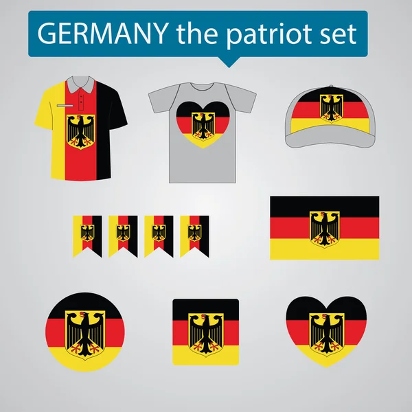 Allemagne l'ensemble patriote — Image vectorielle