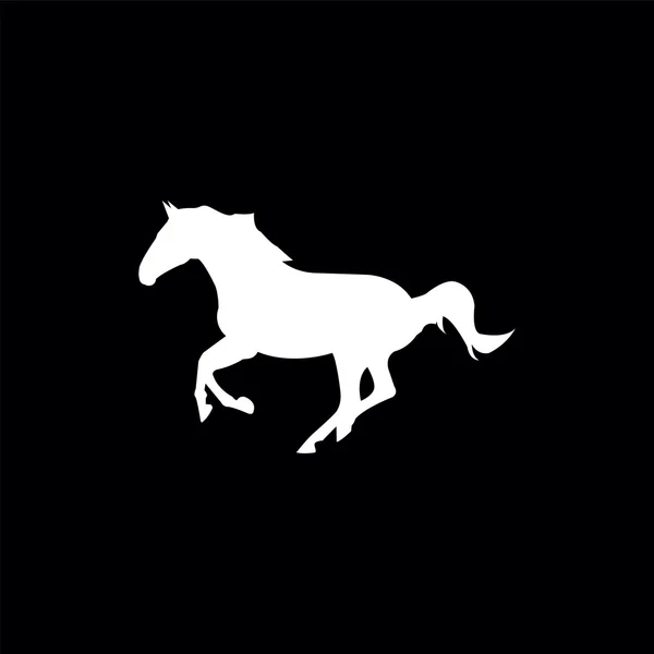 Silhouette dei cavalli — Vettoriale Stock