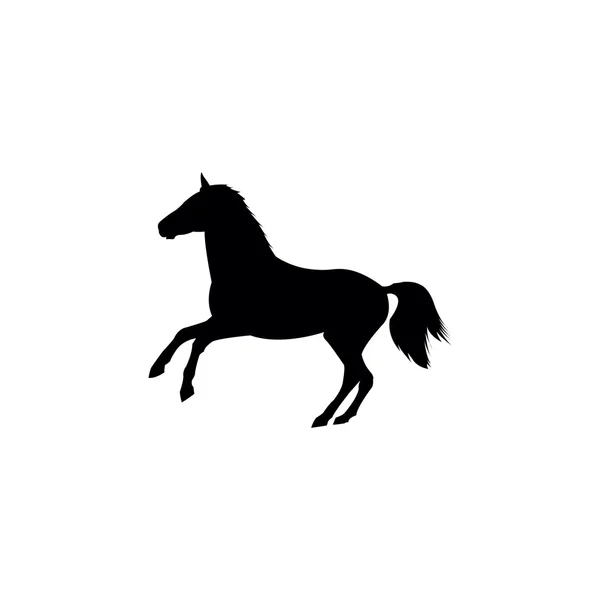 Sílhuetas de cavalos — Vetor de Stock