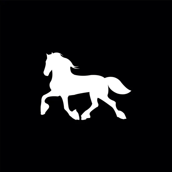 Koně siluety — Stockový vektor