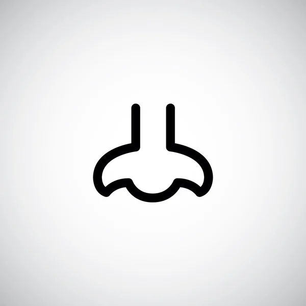 Ícone do símbolo do nariz — Vetor de Stock