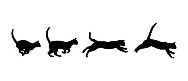 Gato corriendo — Archivo Imágenes Vectoriales