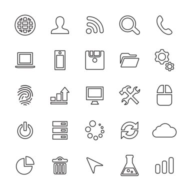 25 anahat, evrensel geliştirme simgesi