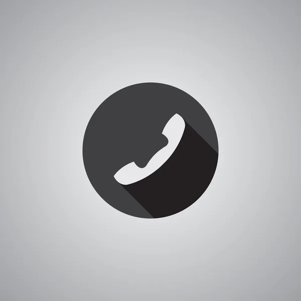 Telefoon symbool platte — Stockvector