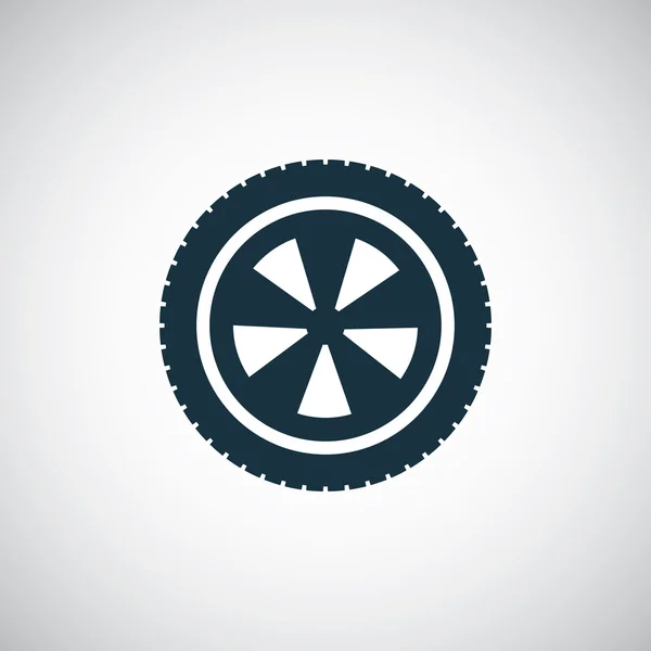 Auto wiel pictogram — Stockvector