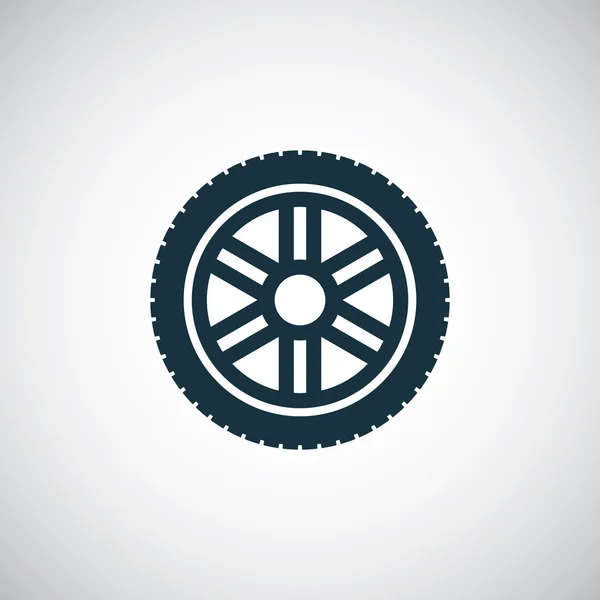 Autó kerék ikon — Stock Vector