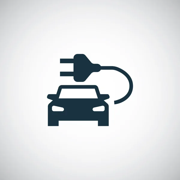 Icône de voiture électro — Image vectorielle