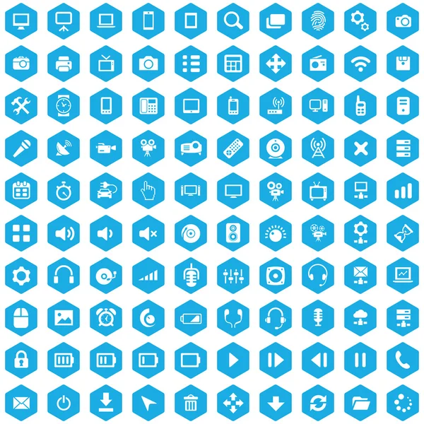 100 iconos de dispositivo — Vector de stock