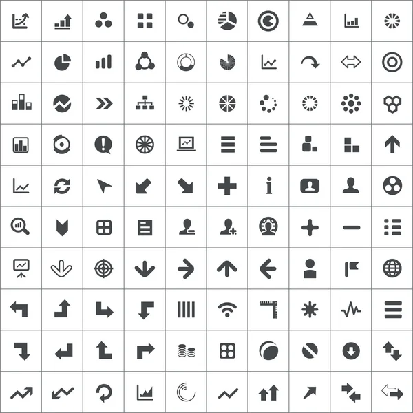 100 icono de diagrama — Vector de stock