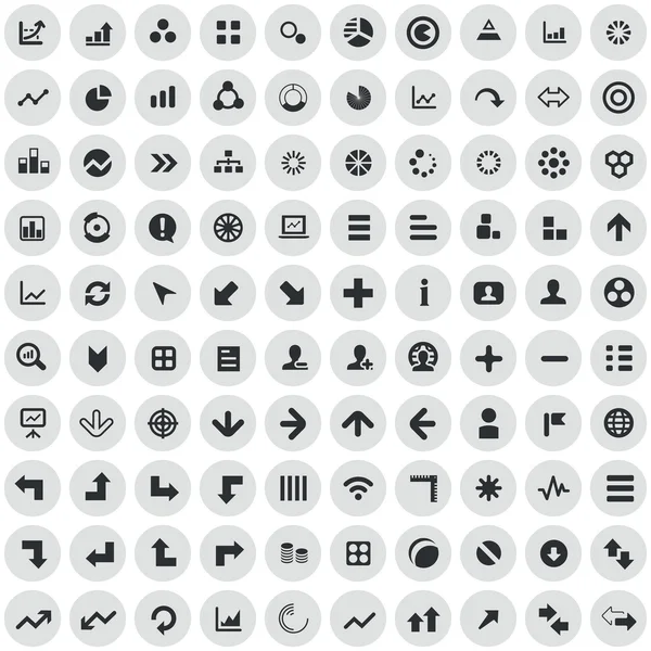 100 icono de diagrama — Vector de stock