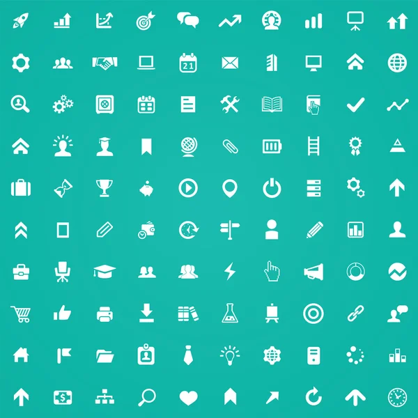 100 iconos de startup — Vector de stock