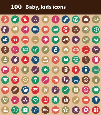 100 bebek, çocuklar simgeleri