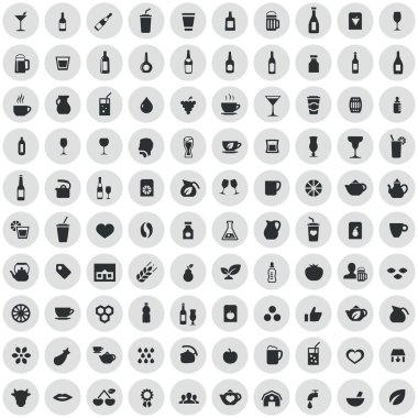 100 drinks icons