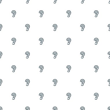 Vektör seamless modeli, kulak