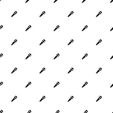 Vektör seamless modeli, mikrofon