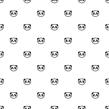 Vektör seamless modeli, panda