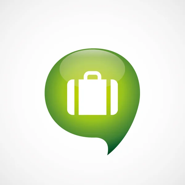 Ícone caso verde acho log símbolo bolha — Vetor de Stock