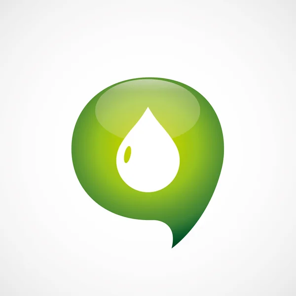 Drop-Symbol grün denken Blase Symbol log — Stockvektor