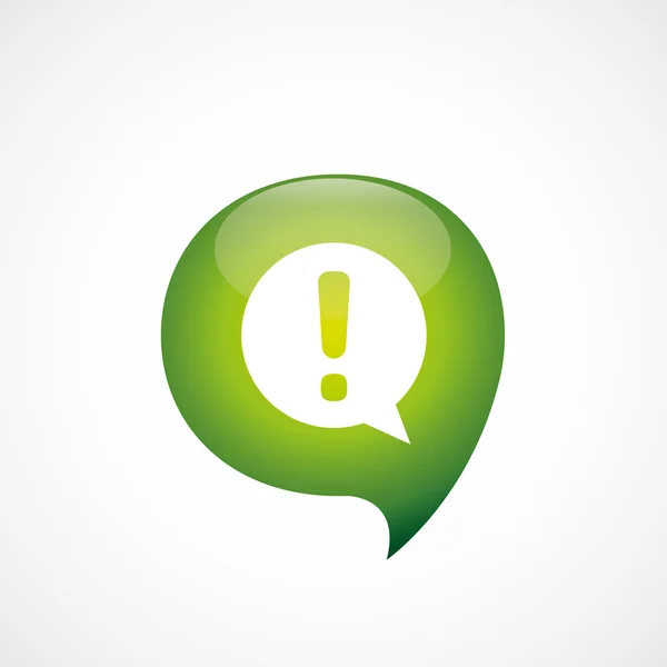 Ícone de informação verde acho bolha símbolo log — Vetor de Stock