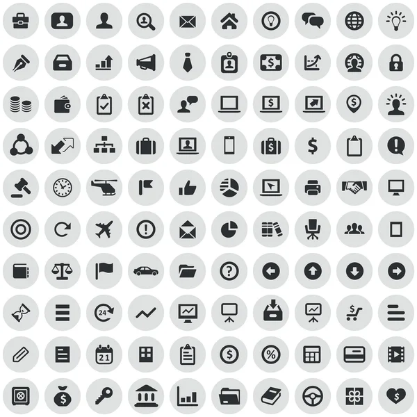 100 iconos de negocios — Vector de stock