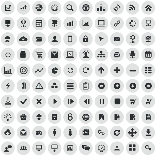 100 development, soft icons — Stock Vector