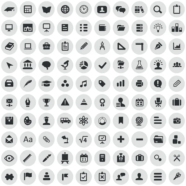 100 icono de la educación — Vector de stock