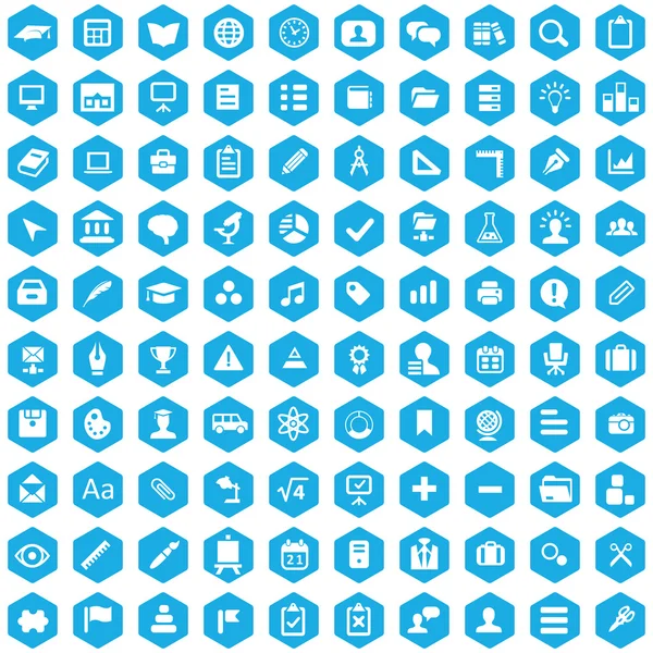 100 onderwijs pictogram — Stockvector