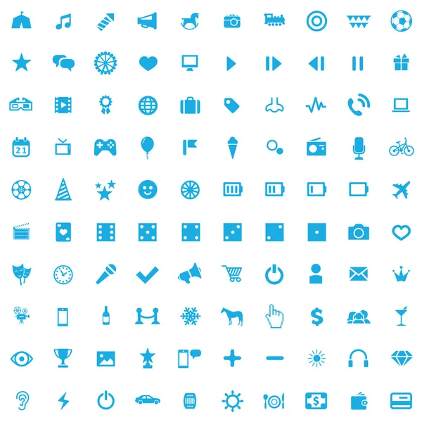 100 icono de entretenimiento — Vector de stock