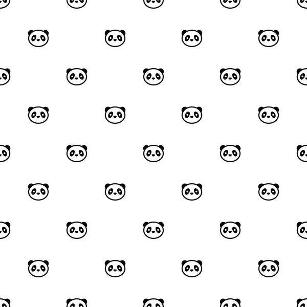 Vector seamless mönster, panda — Stock vektor